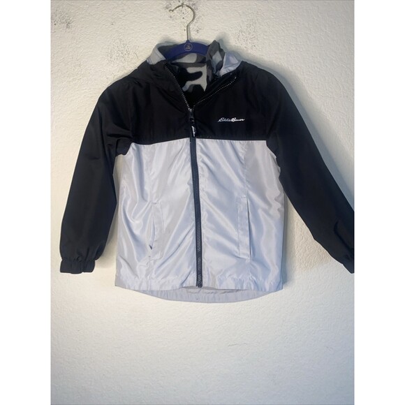 Eddie Bauer Kids' Boys 3-in-1 Hooded Zip Jacket Coat Camo Sweater Liner 5/6 - Picture 1 of 12